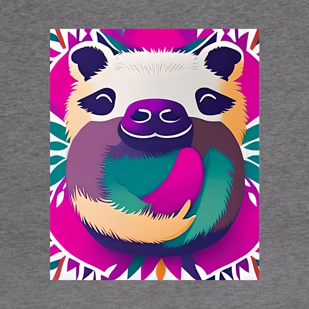 Hang in There Sloth T-Shirt#3 by IWON